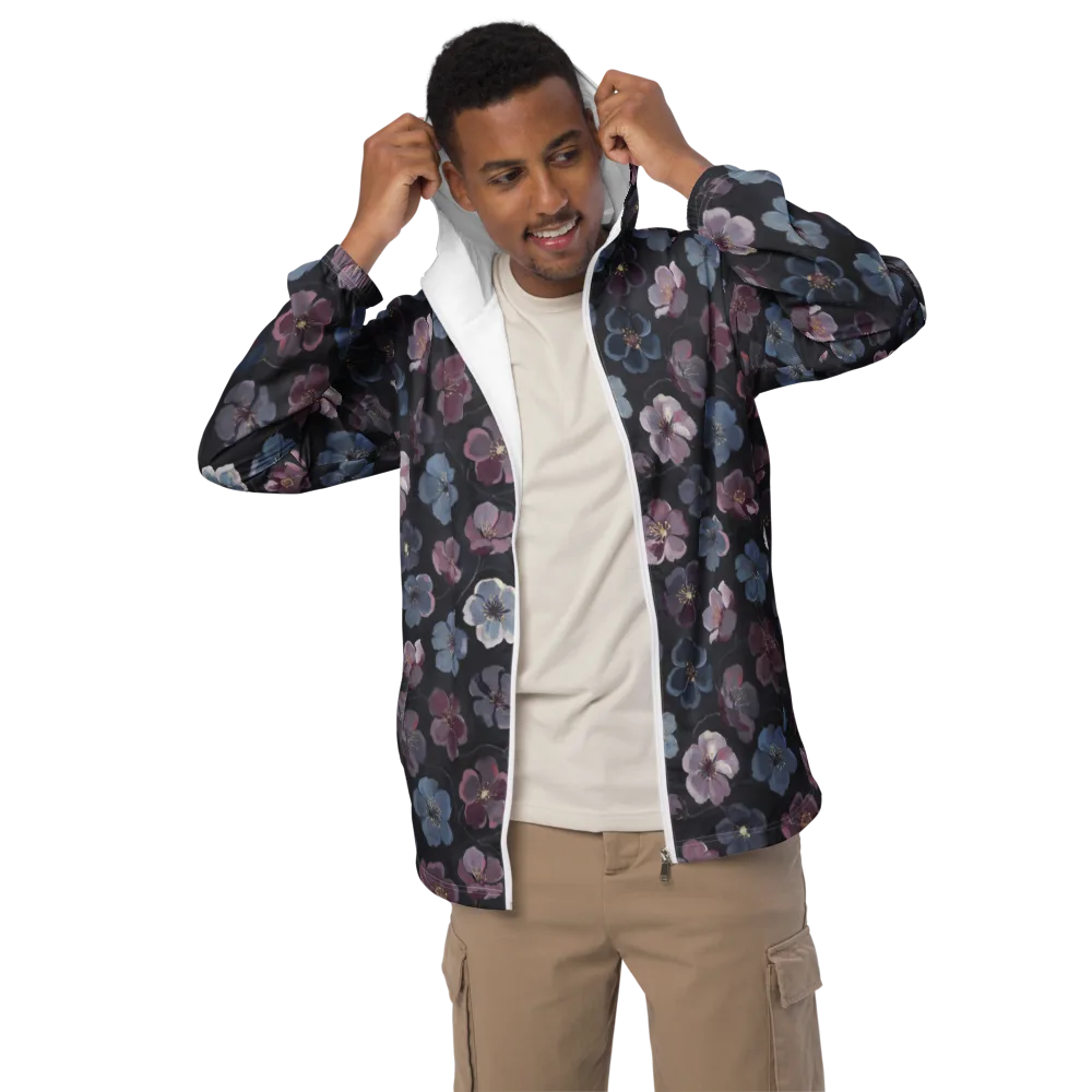Dusky Florals on Men's Windbreaker — Front