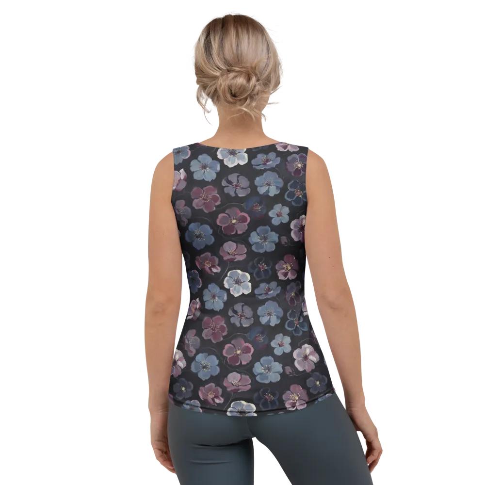 Dusky Florals on Women's Tank Top — Back