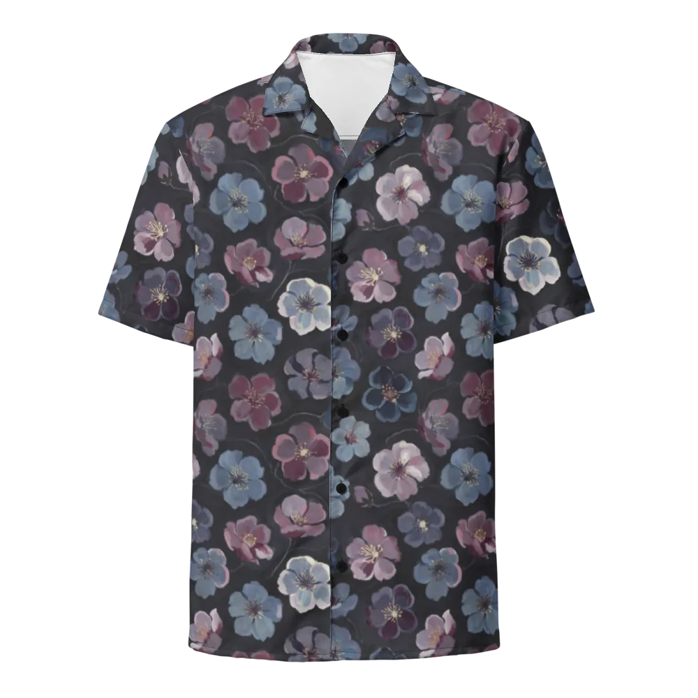 Dusky Florals on Button Shirt — Front