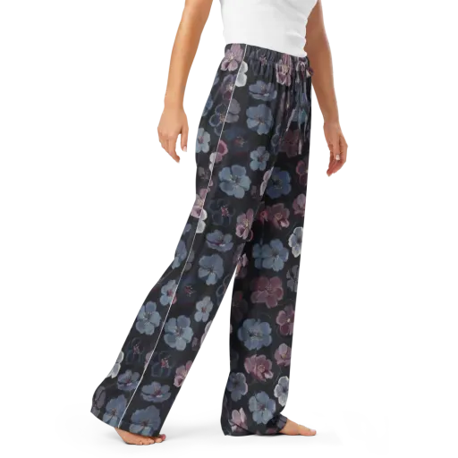 Dusky Florals on a Women's Pajama Pants