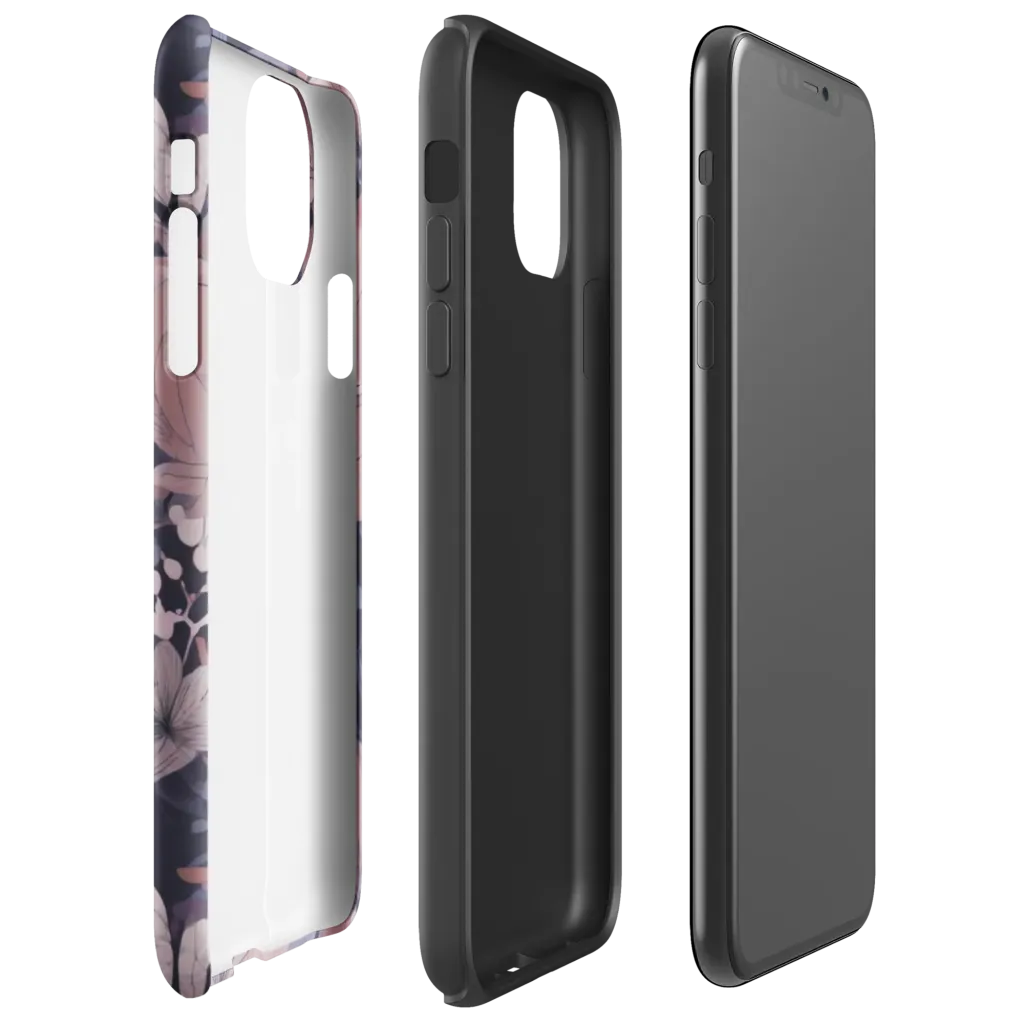 Moonlit Wildflower on Tough Case for iPhone® — Right