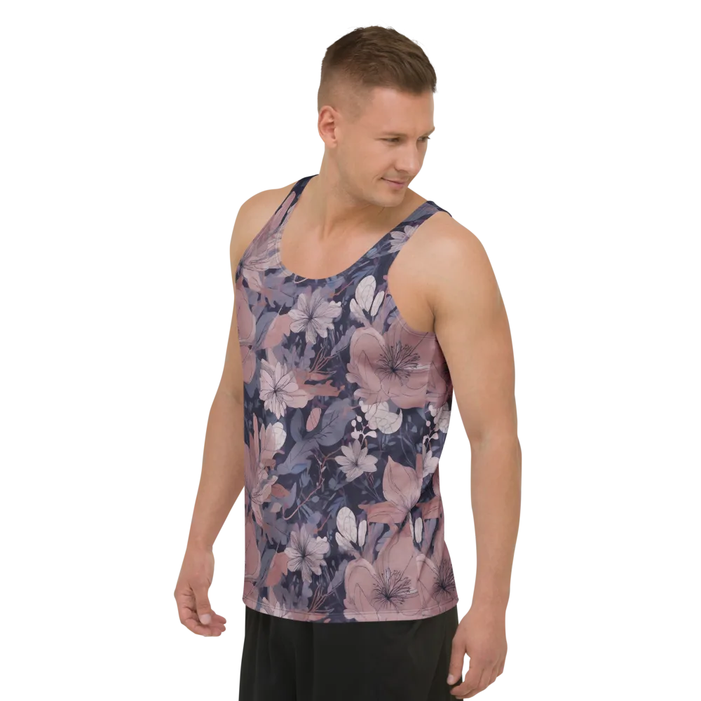 Moonlit Wildflower on Men's Tank Top — Left Front
