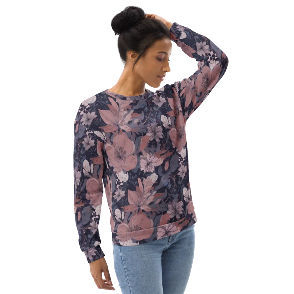 Moonlit Wildflower on Sweatshirt — Right Front