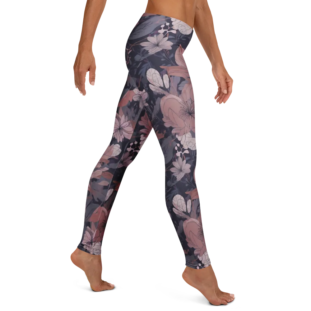 Moonlit Wildflower on Leggings — Right