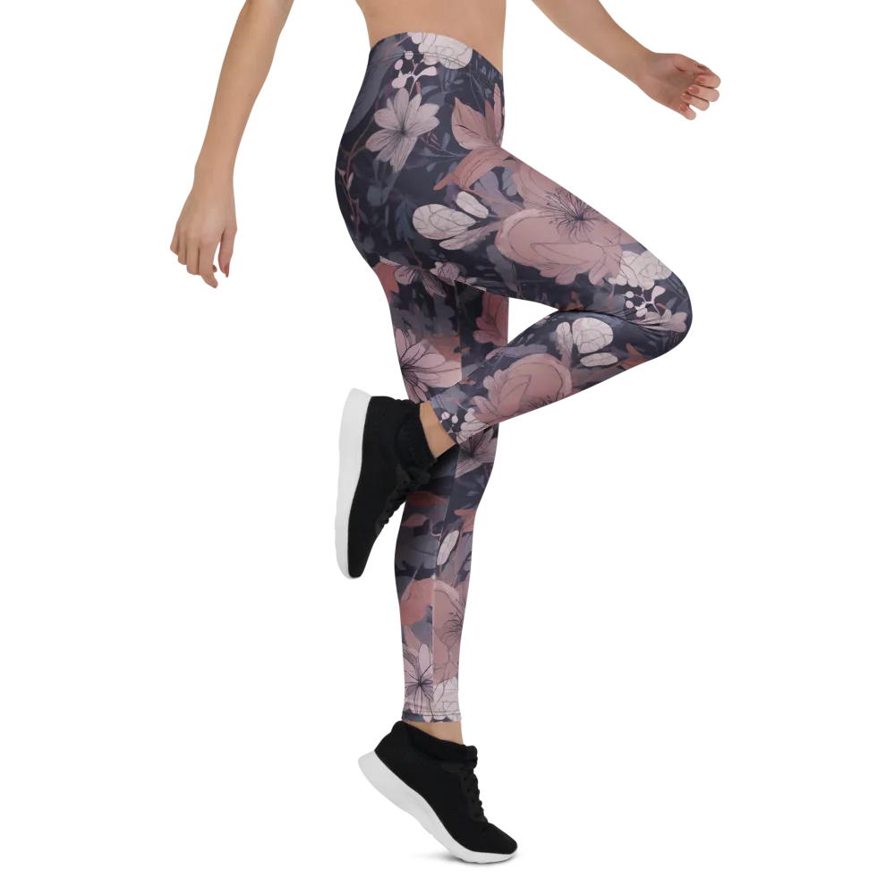Moonlit Wildflower on Leggings — Right