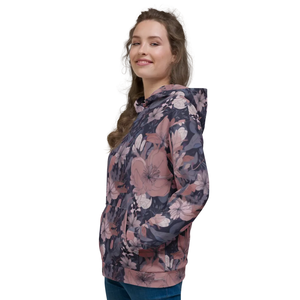 Moonlit Wildflower on Hoodie — Left
