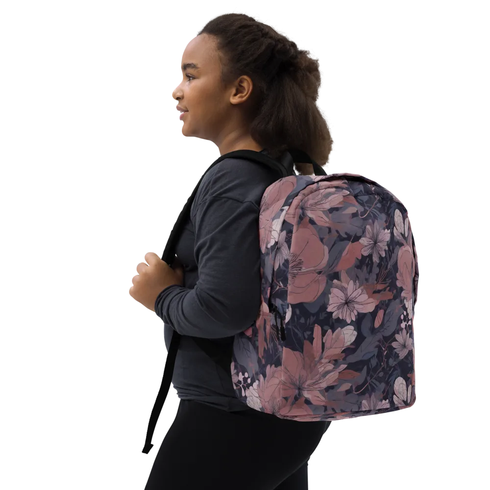 Moonlit Wildflower on Minimalist Backpack — Right Front