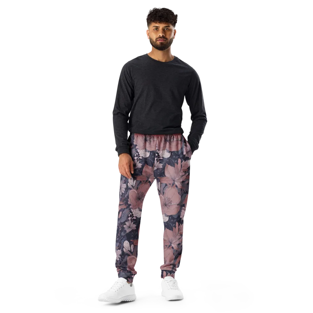 Moonlit Wildflower on Men's Joggers — Front