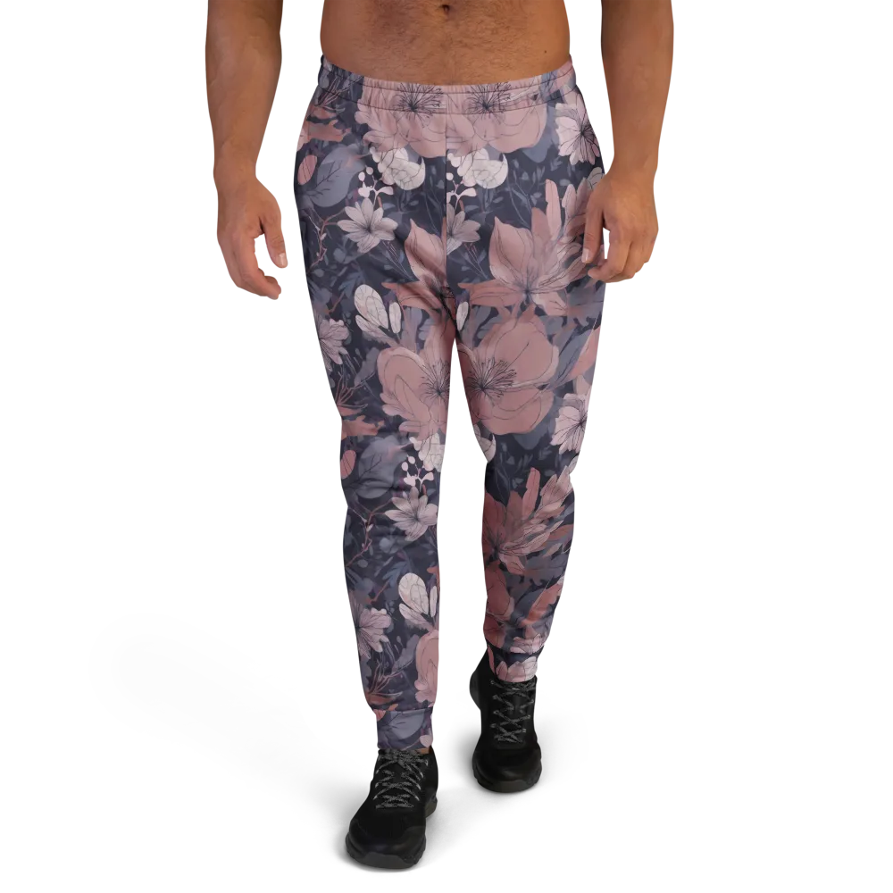 Moonlit Wildflower on Men's Joggers — Front