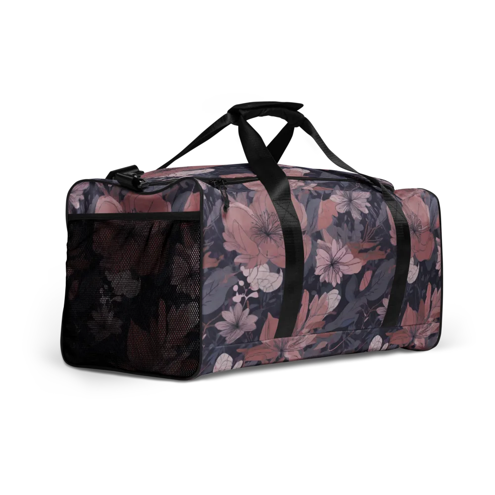 Moonlit Wildflower on Duffle Bag — Right Front