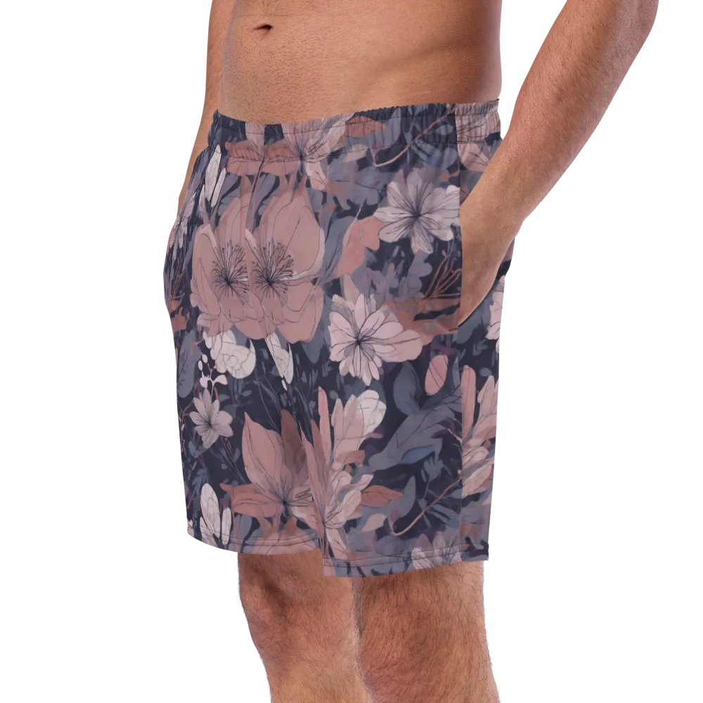 Moonlit Wildflower on Swim Trunks — Left Front