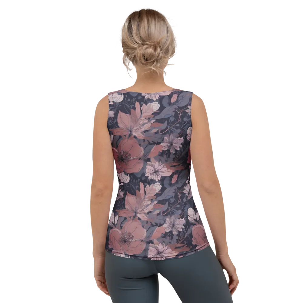Moonlit Wildflower on Women's Tank Top — Back