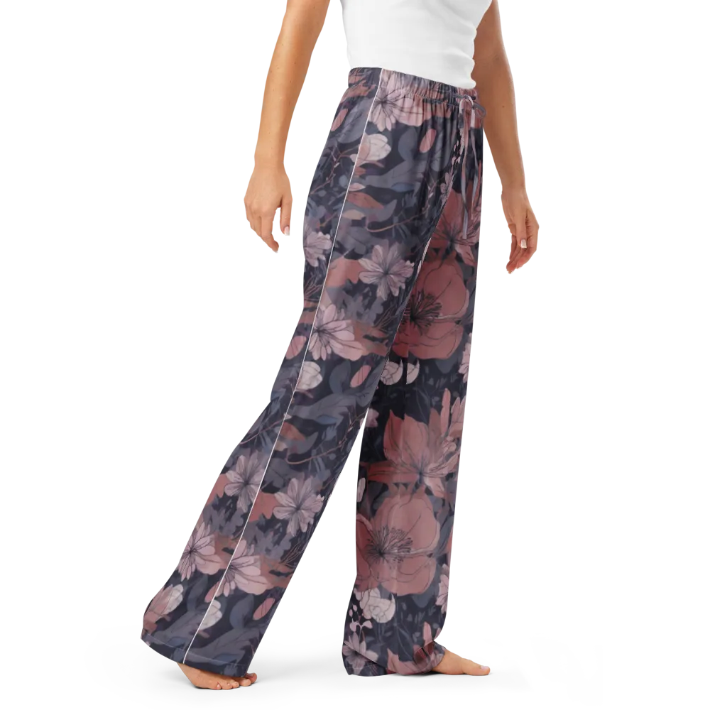 Moonlit Wildflower on Women's Pajama Pants — Right Front
