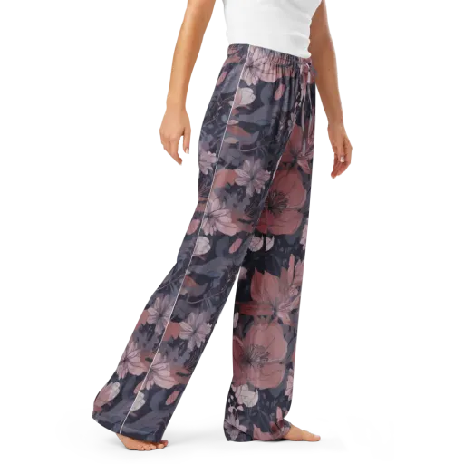Moonlit Wildflower on a Women's Pajama Pants