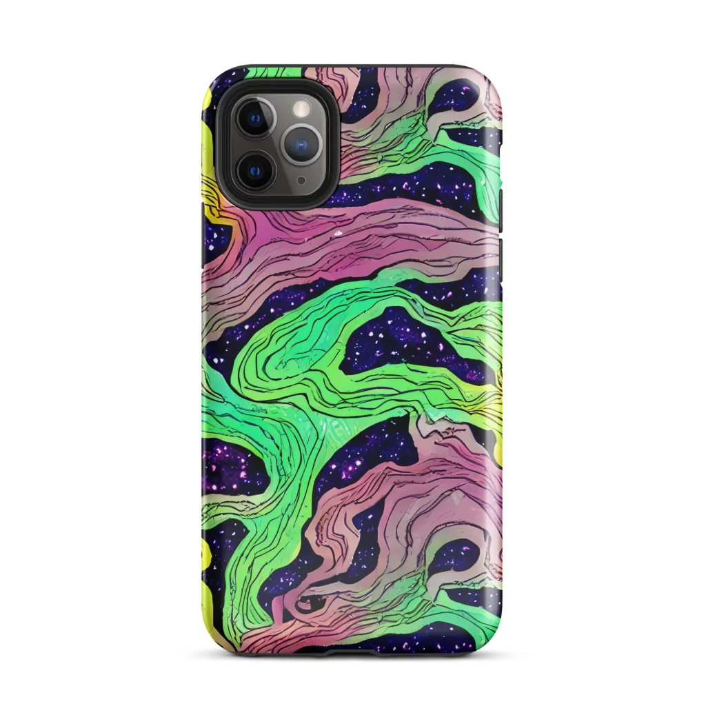 Psychedelic Tides on Tough Case for iPhone® — Front