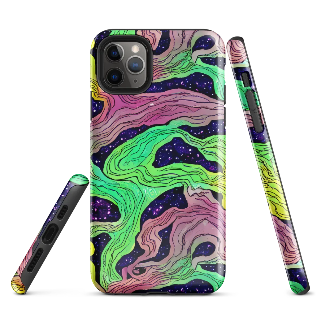 Psychedelic Tides on Tough Case for iPhone® — Front