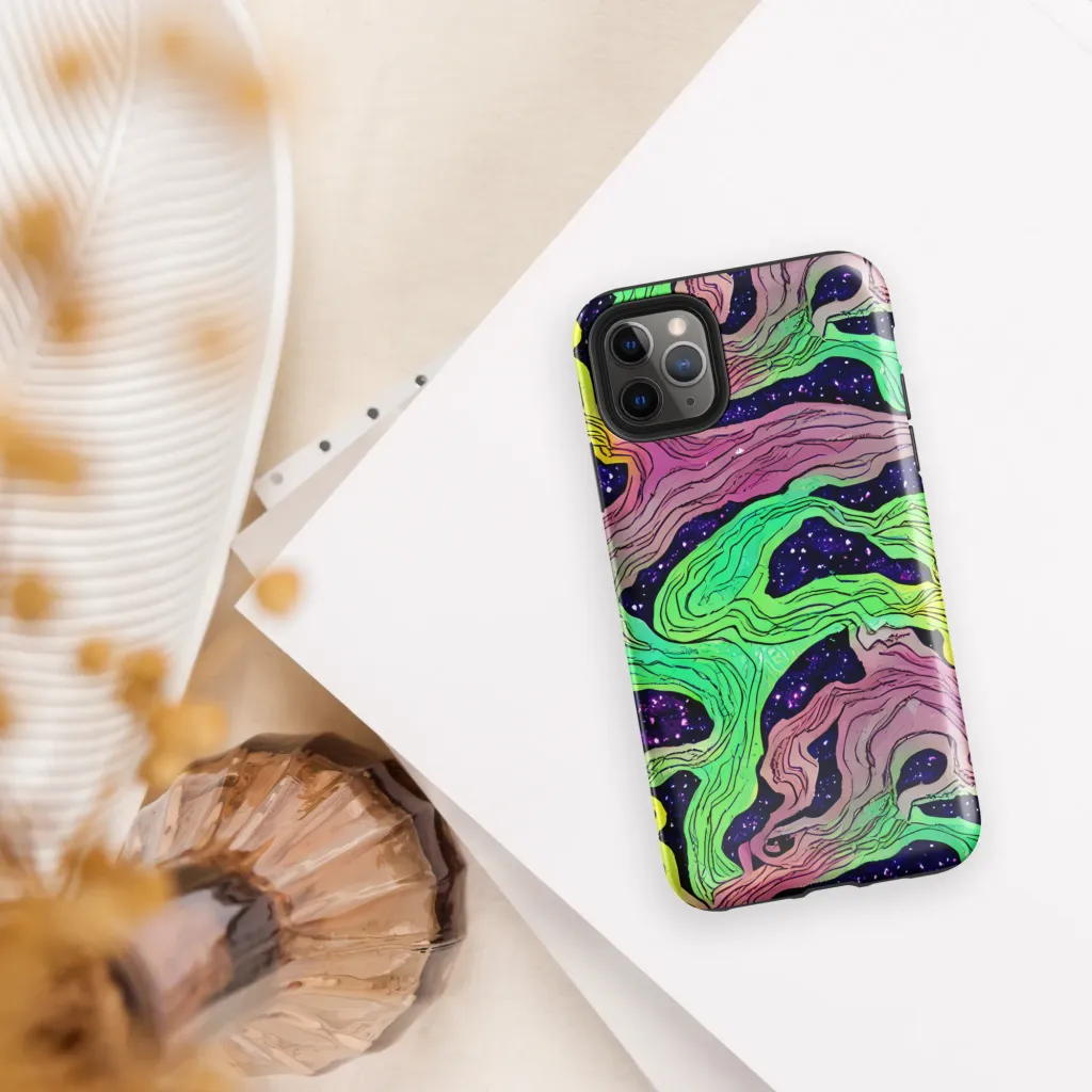 Psychedelic Tides on Tough Case for iPhone® — Front
