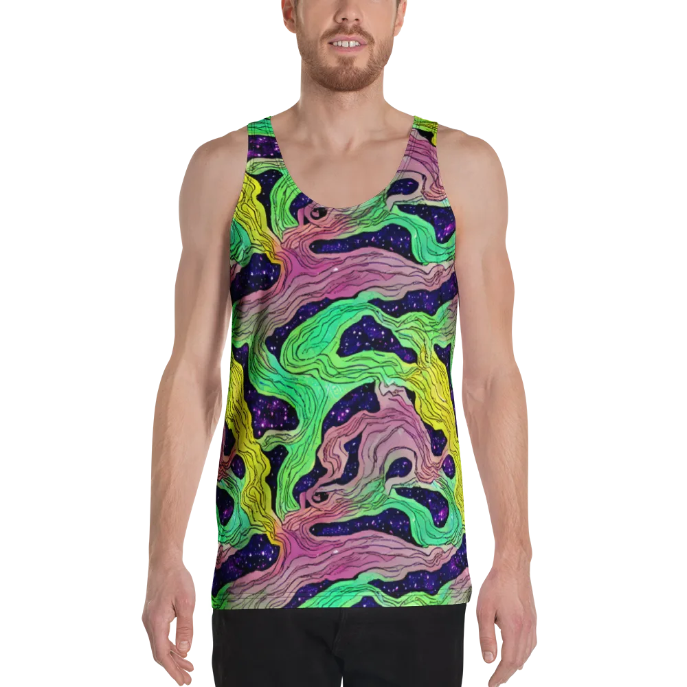 Psychedelic Tides on Men's Tank Top — Front