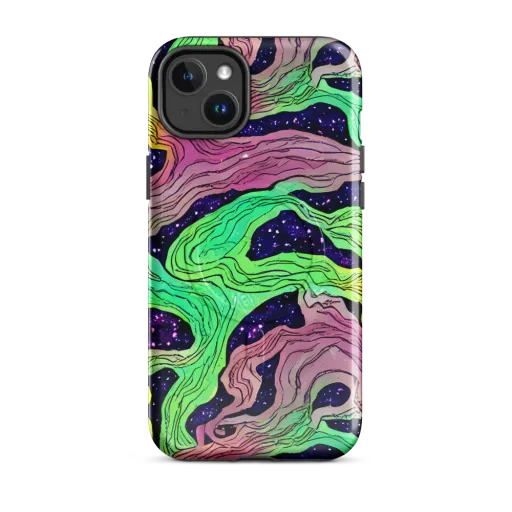 Psychedelic Tides on a MagSafe Tough Case for iPhone®