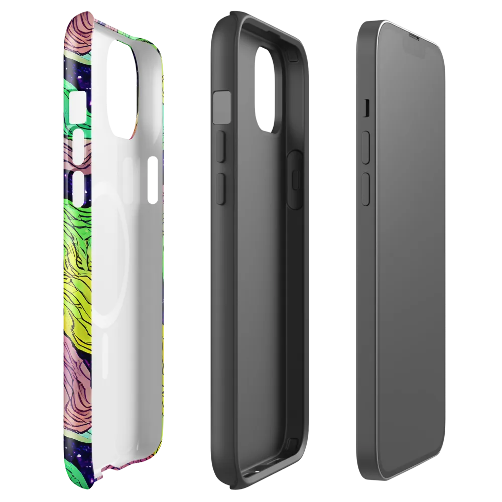 Psychedelic Tides on MagSafe Tough Case for iPhone® — Front