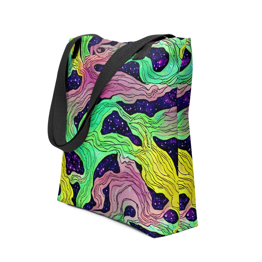 Psychedelic Tides on Tote Bag — Front