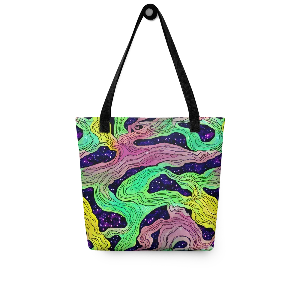 Psychedelic Tides on Tote Bag — Front