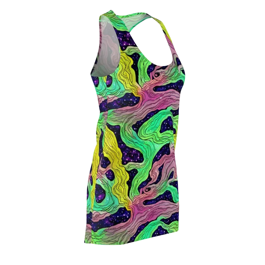 Psychedelic Tides on Racerback Dress — Front Side