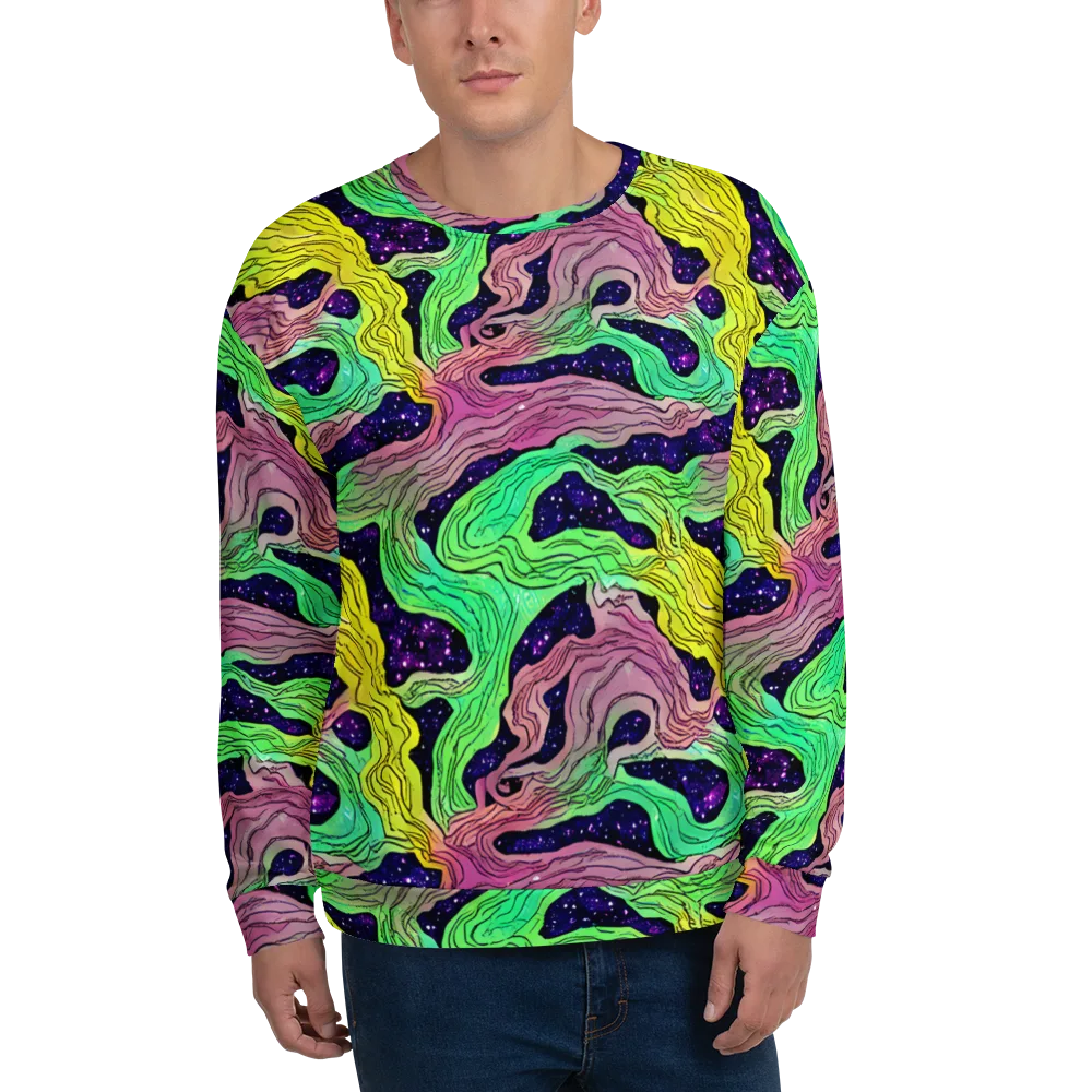 Psychedelic Tides on Sweatshirt — Front