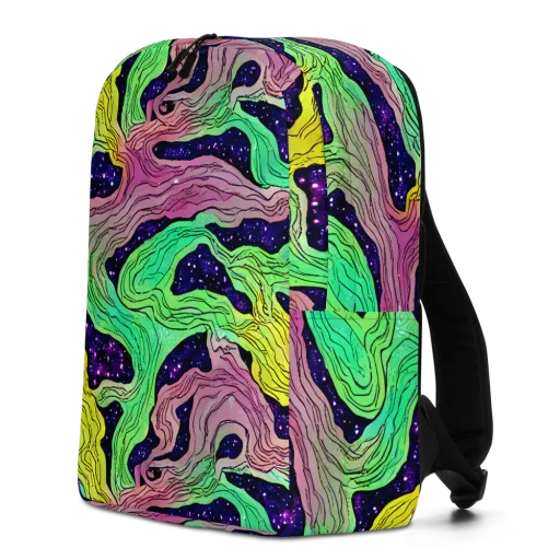 Psychedelic Tides on a Minimalist Backpack