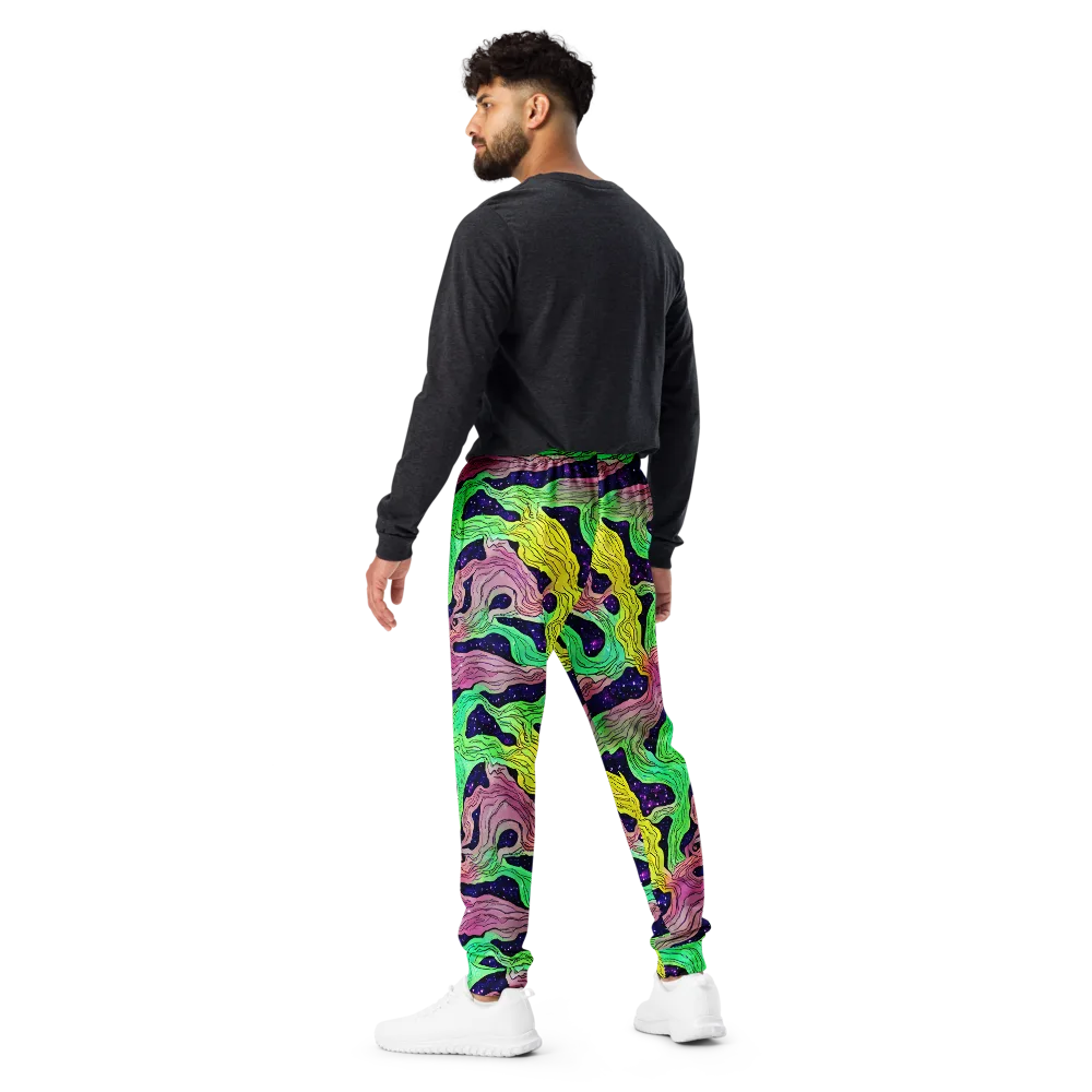 Psychedelic Tides on Men's Joggers — Back