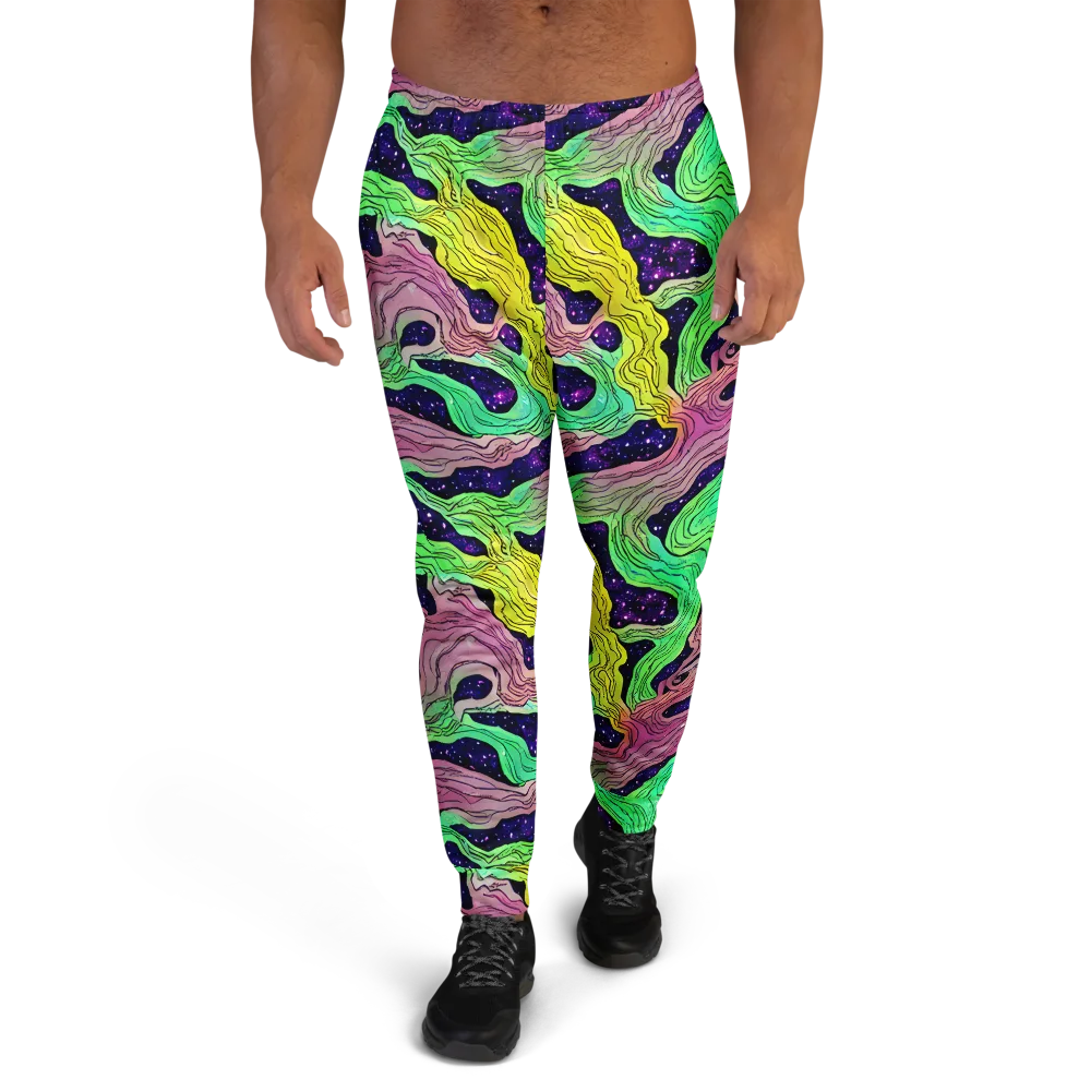Psychedelic Tides on Men's Joggers — Front