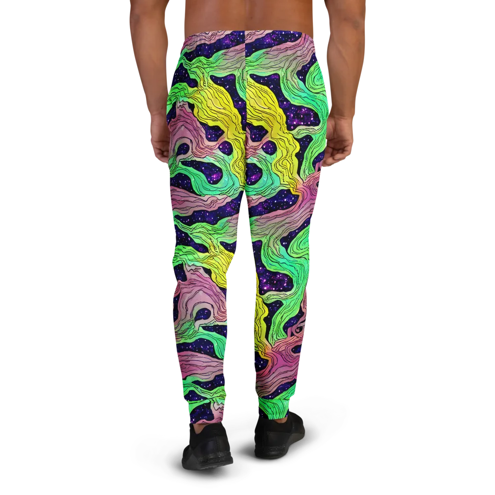 Psychedelic Tides on Men's Joggers — Back