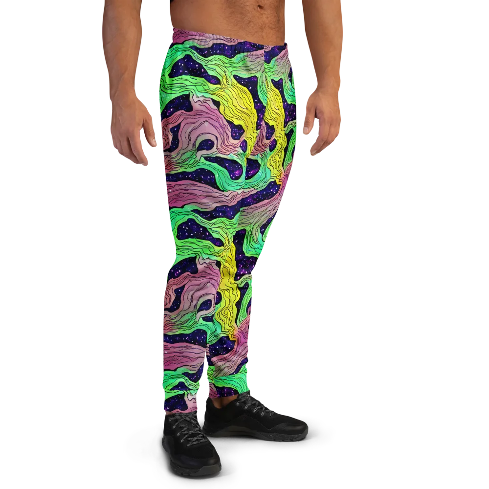 Psychedelic Tides on Men's Joggers — Right