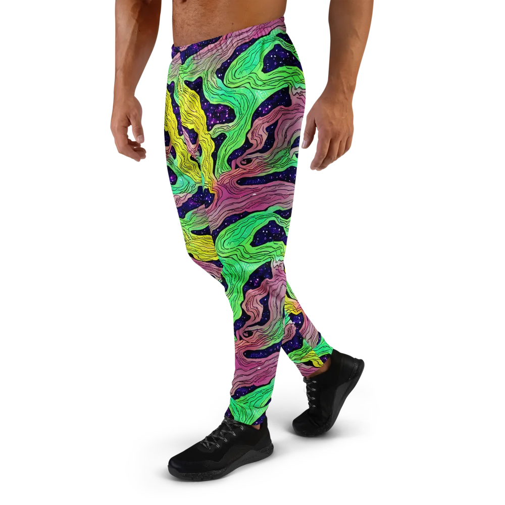 Psychedelic Tides on Men's Joggers — Left