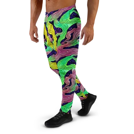 Psychedelic Tides on a Men's Joggers