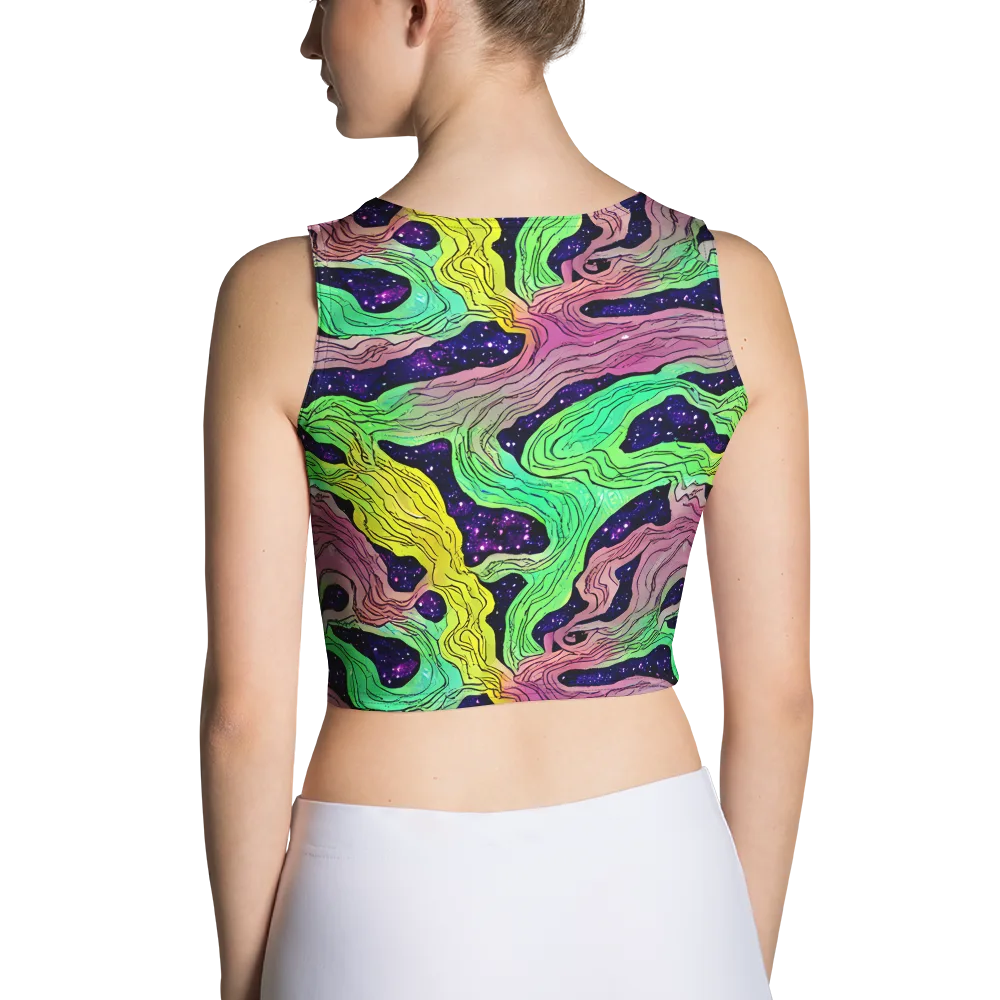 Psychedelic Tides on Crop Top — Back