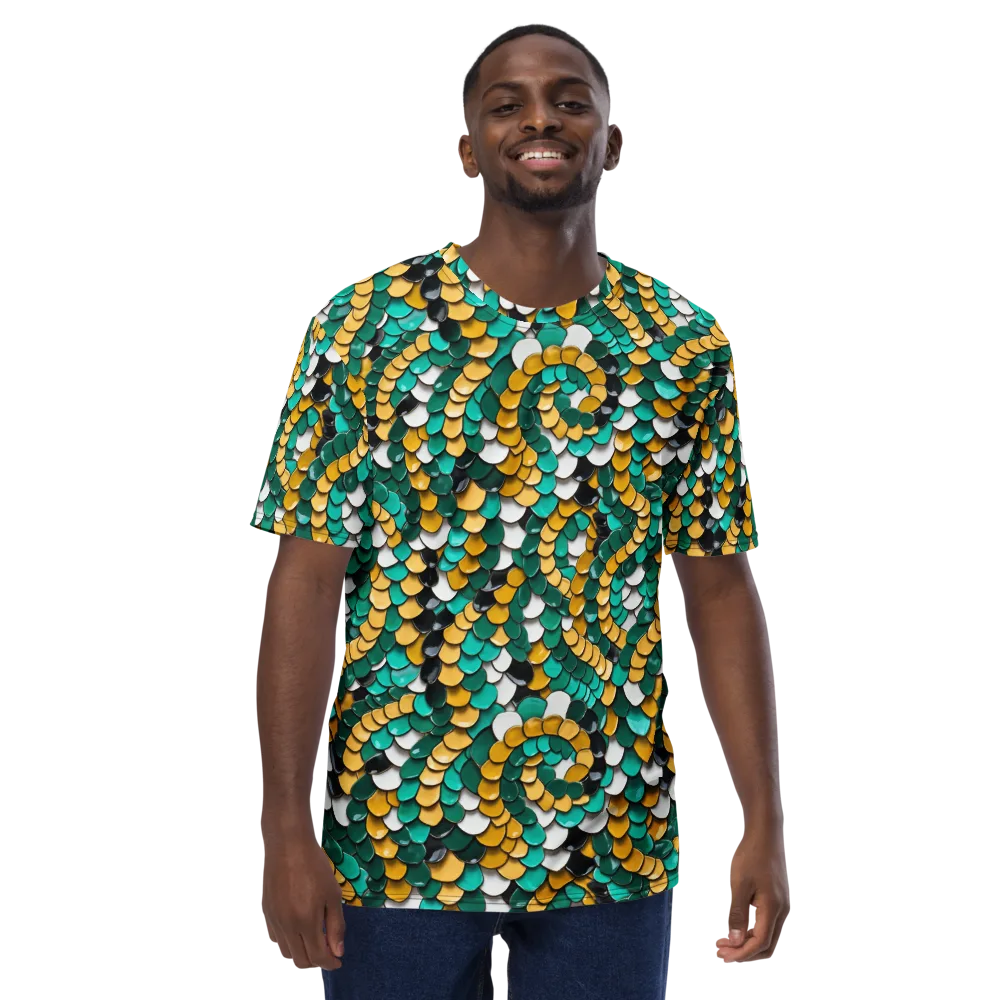 Jewel Scale on Men's Crew Neck T-Shirt — Front