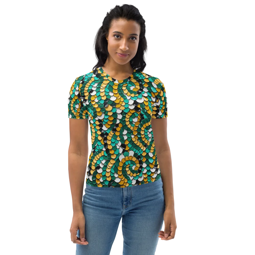 Jewel Scale on Women's Crew Neck T-Shirt — Front