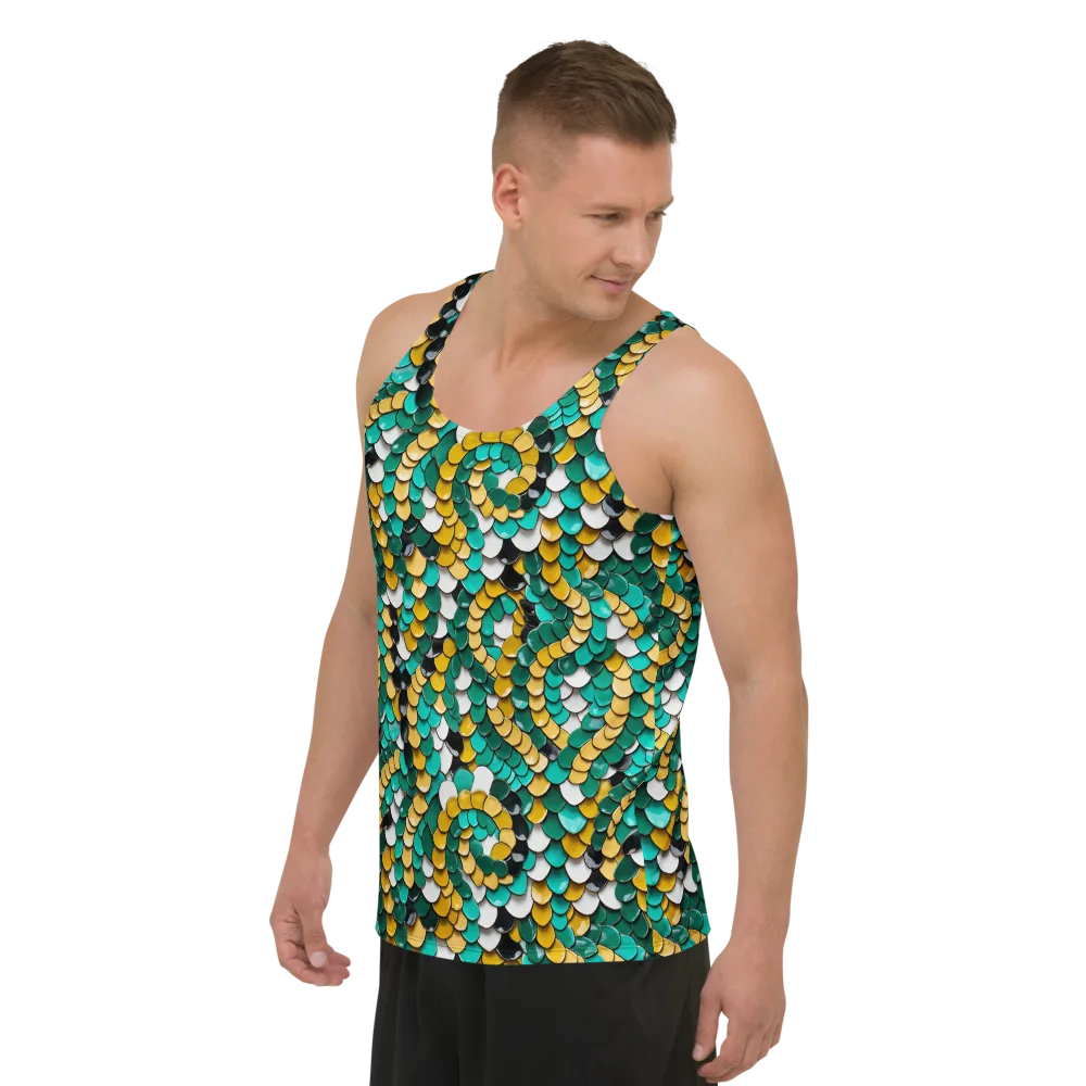 Jewel Scale on Men's Tank Top — Left Front