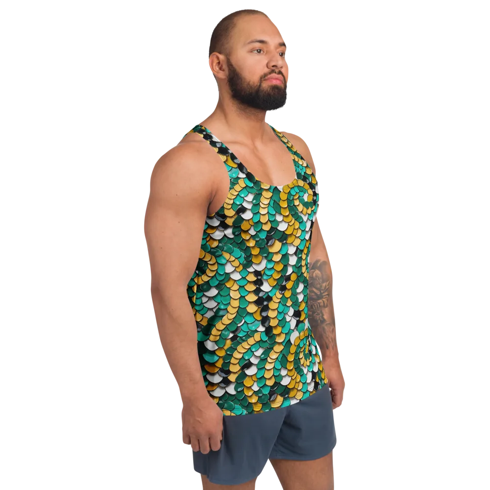Jewel Scale on Men's Tank Top — Right Front