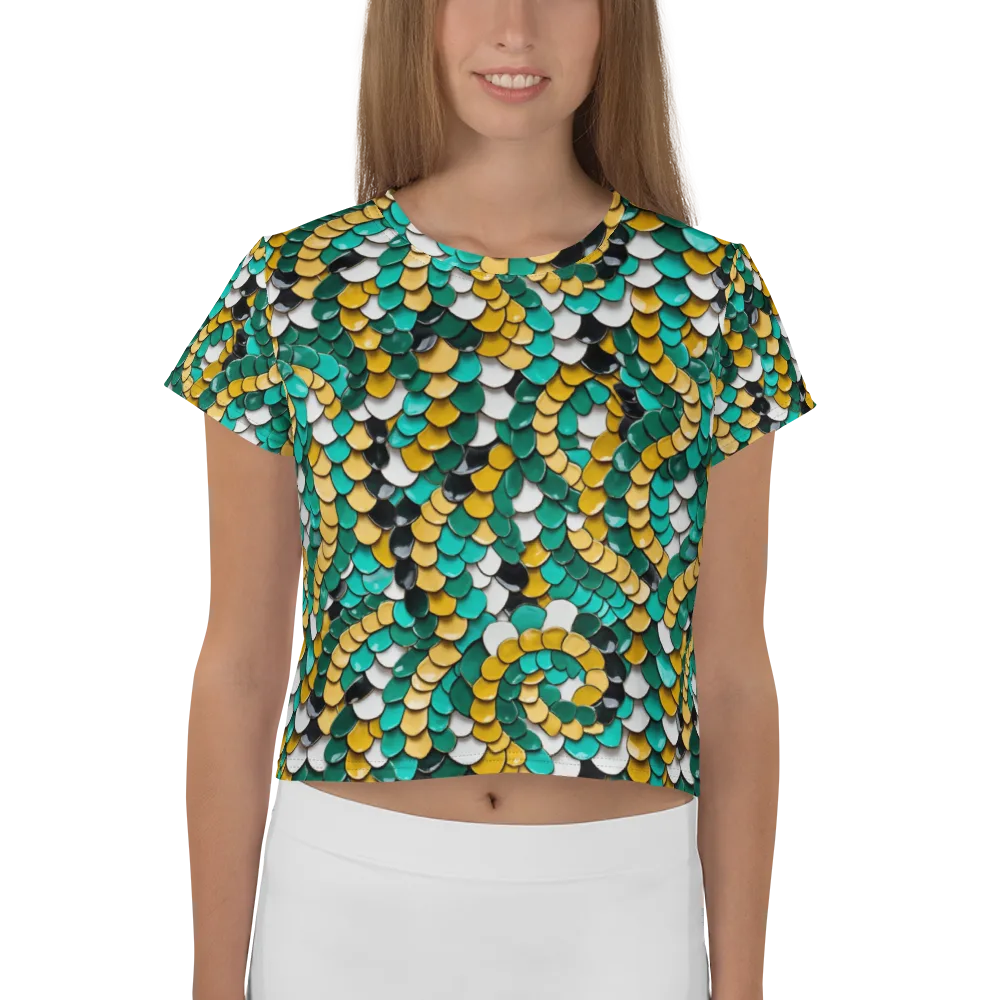 Jewel Scale on Crop Tee — Front