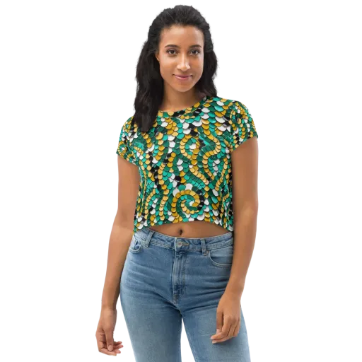 Jewel Scale on a Crop Tee