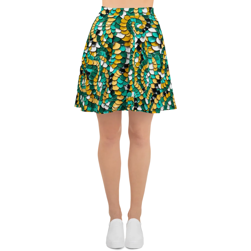 Jewel Scale on Skater Skirt — Front