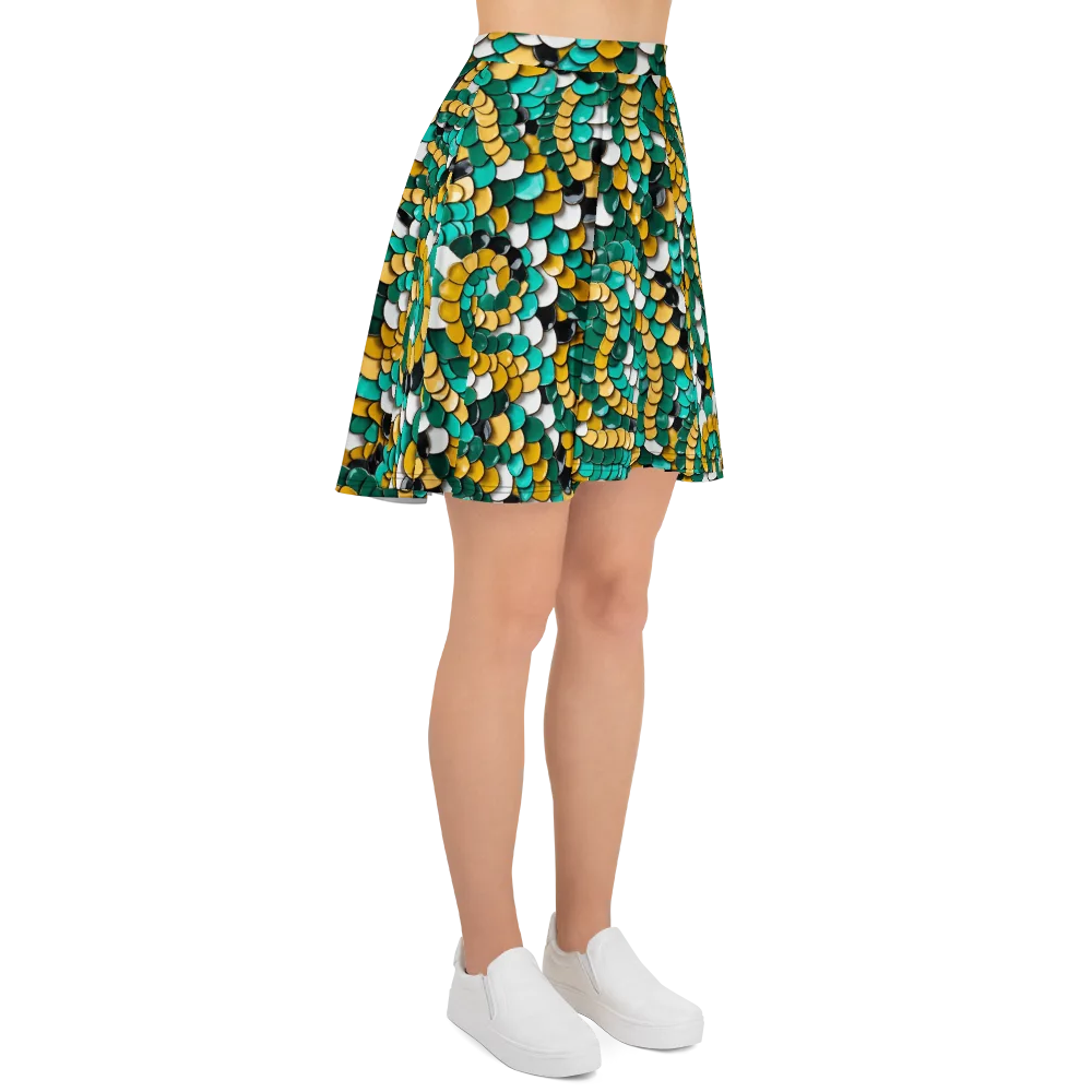 Jewel Scale on Skater Skirt — Right