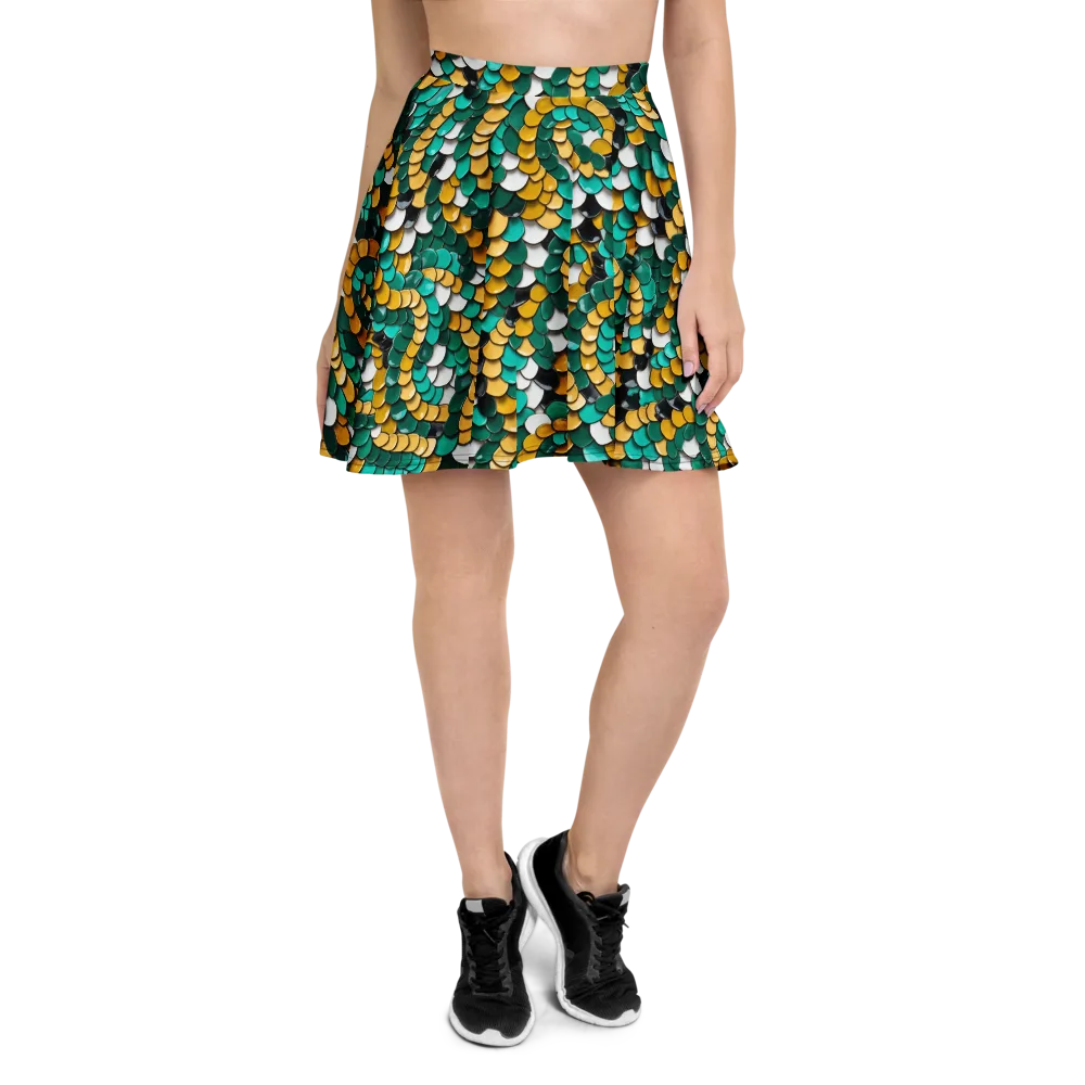 Jewel Scale on Skater Skirt — Front