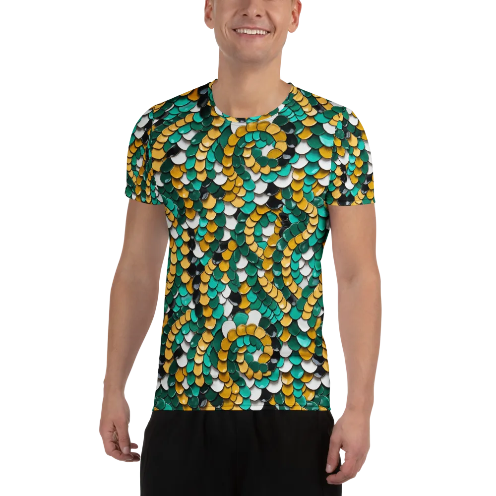 Jewel Scale on Men's Athletic T-Shirt — Front