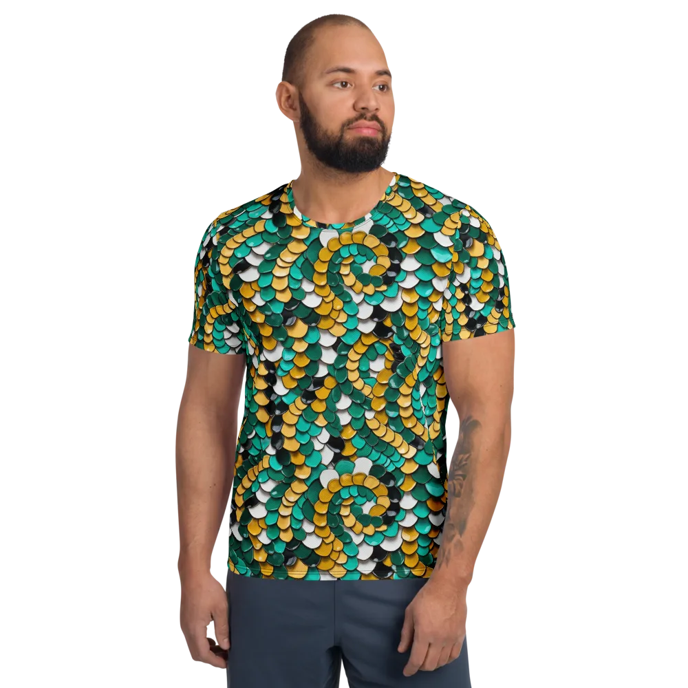 Jewel Scale on Men's Athletic T-Shirt — Front