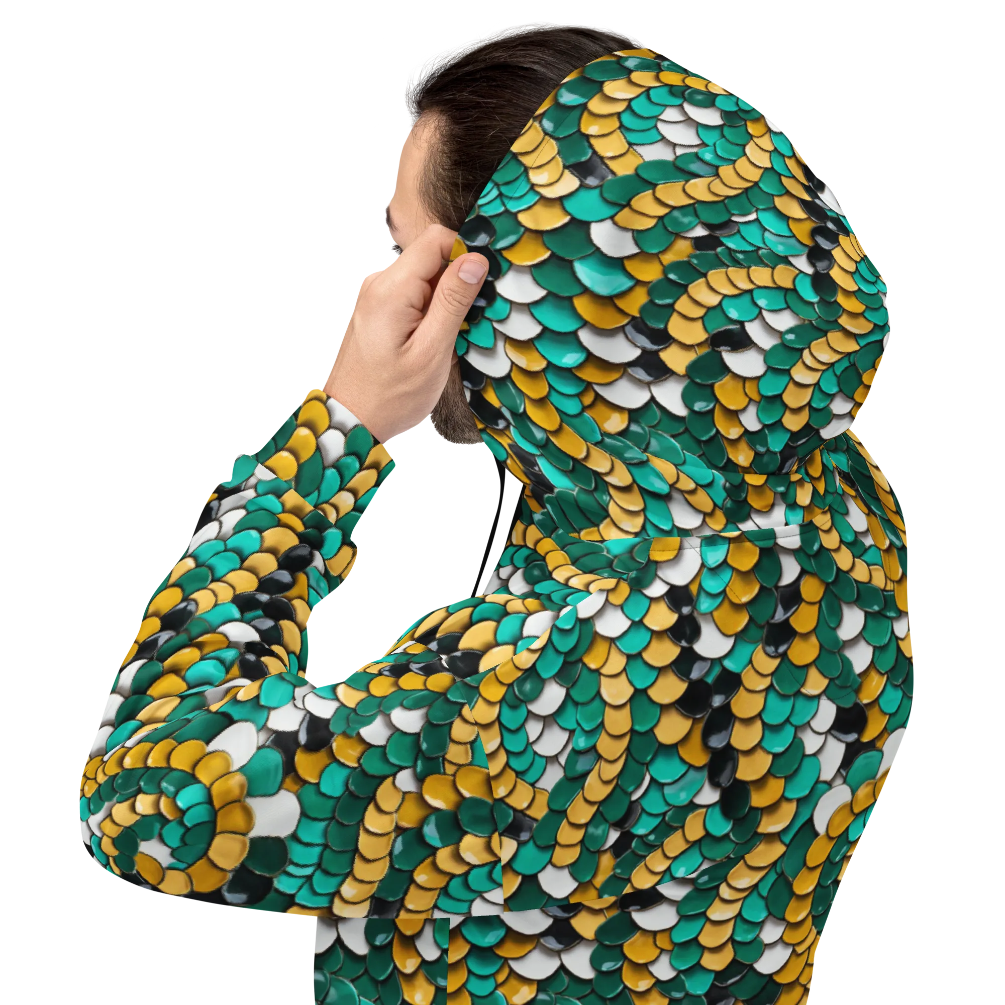 Jewel Scale on Hoodie — Back