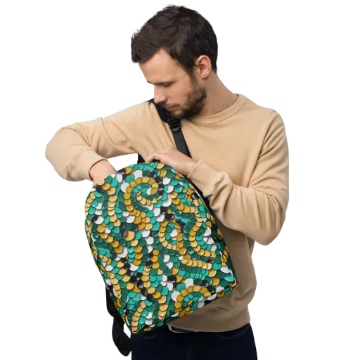 Jewel Scale on a Minimalist Backpack