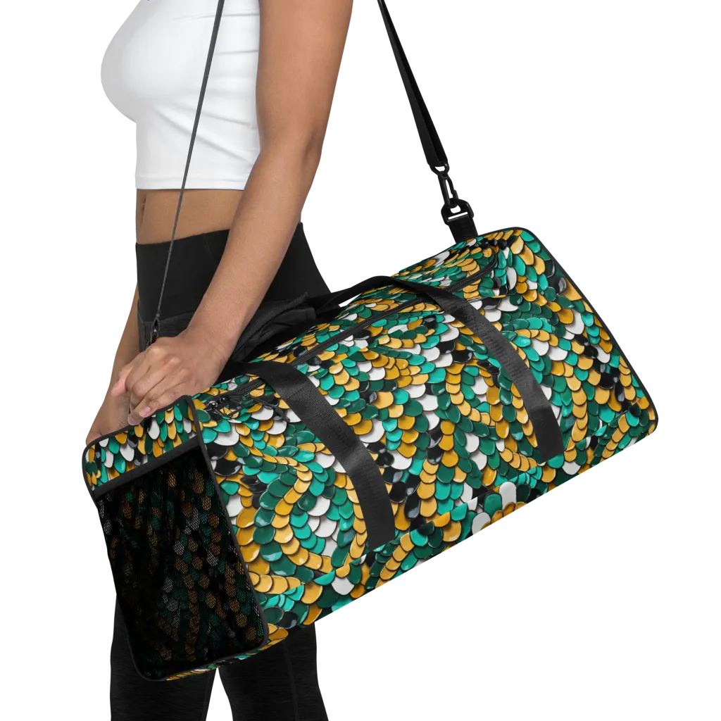 Jewel Scale on Duffle Bag — Front